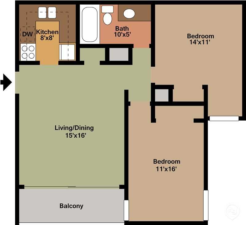 2 BEDROOM Apartment at sunset Rill Apartments